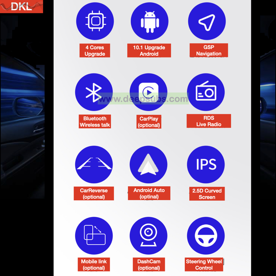 7 Inch IPS Car DVD Player Android Big Touch Screen Car Music Stereo Mp3 Mp5 Carplay GPS Car MP5 Player - Image 5