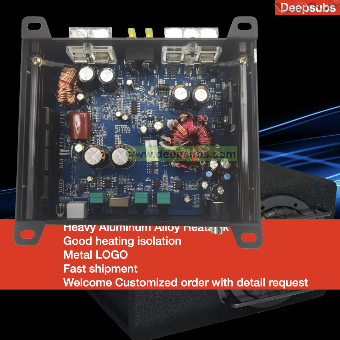 SQ Car Subwoofer Amplifier RMS 500W 2 Ohms Monoblock Peak 1000W Class D Mono Car Amplifier for 8 10 12 Inch Passive Subs - Image 2