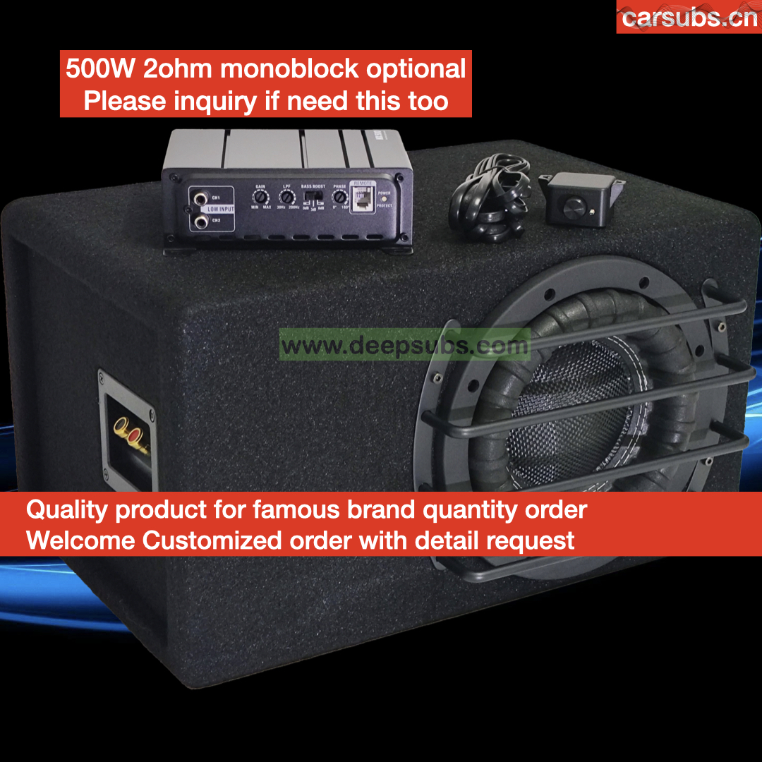 Truck VAN SUV RMS 500W Car Passive Subwoofer Built in Box Enclosurer 8 Inch Peak 1000W 8" Car Trunk Tubed Passive Subwoofer - Image 3