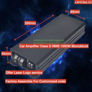 Car Subwoofer Amplifier RMS 1000W 1 Ohm Strong Bass Subs Amplifier Peak 2000W Class D Car Amplifier Monoblock