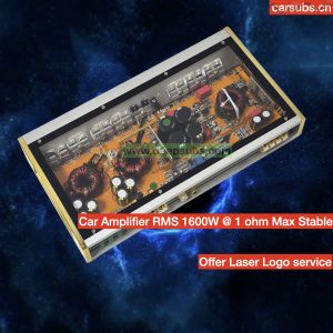 Sound Quality Car Amplifier Mono RMS 1600W Strong Bass Subwoofer Amplifier Peak 3200W Max 1ohm Class D Car Amplifier Monoblock