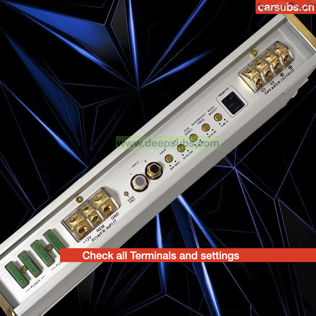 Sound Quality Car Amplifier Mono RMS 1600W Strong Bass Subwoofer Amplifier Peak 3200W Max 1ohm Class D Car Amplifier Monoblock - Image 4