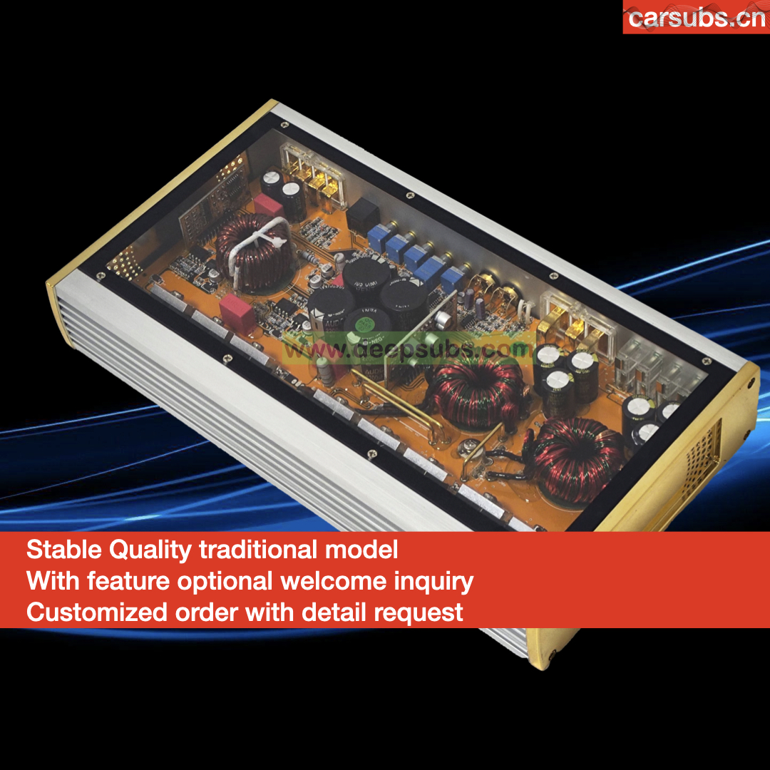 Sound Quality Car Amplifier Mono RMS 1600W Strong Bass Subwoofer Amplifier Peak 3200W Max 1ohm Class D Car Amplifier Monoblock - Image 2