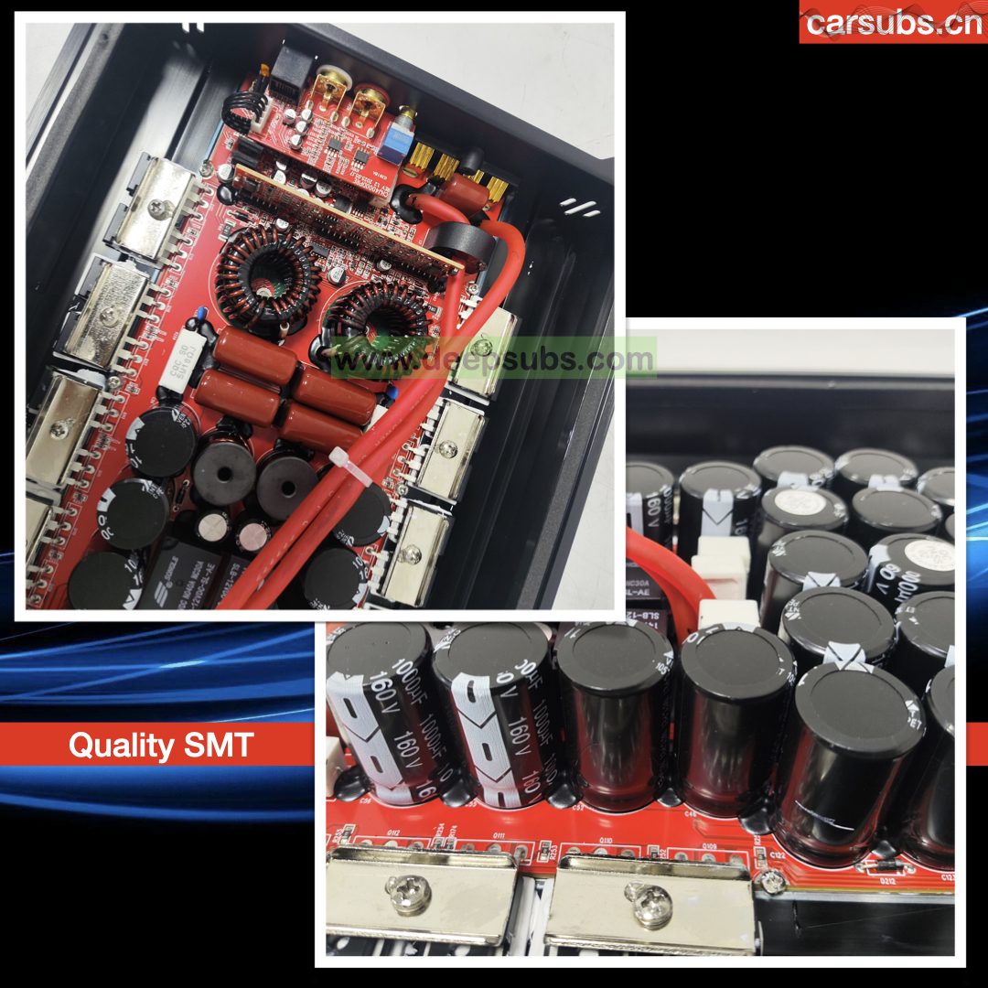 RMS 4000W Korea Board 1ohm Car Subwoofer Amplifier Class D Peak 8000W Dynamic 0.5 Ohm Strong Bass Monoblock Car Amplifier - Image 4