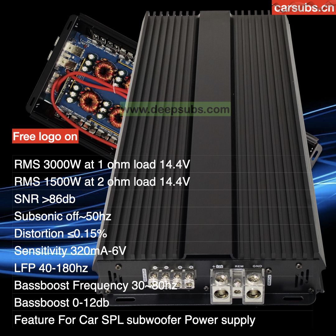 Car Subwoofer Amplifier RMS 2700W Class D Max 1 Ohm Peak 5000W SPL Strong Bass Korean Style Car Amplifier Monoblock - Image 6