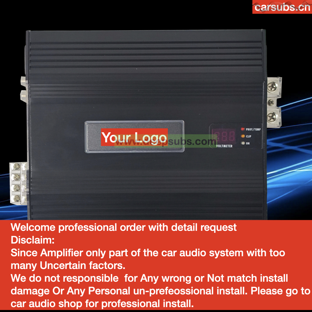 Fullrange Brazilian Car Amplifier RMS 500W 4CH Subwoofer Speaker Amplifier Midrange Bass 4000W Car Amplifier Class D - Image 2
