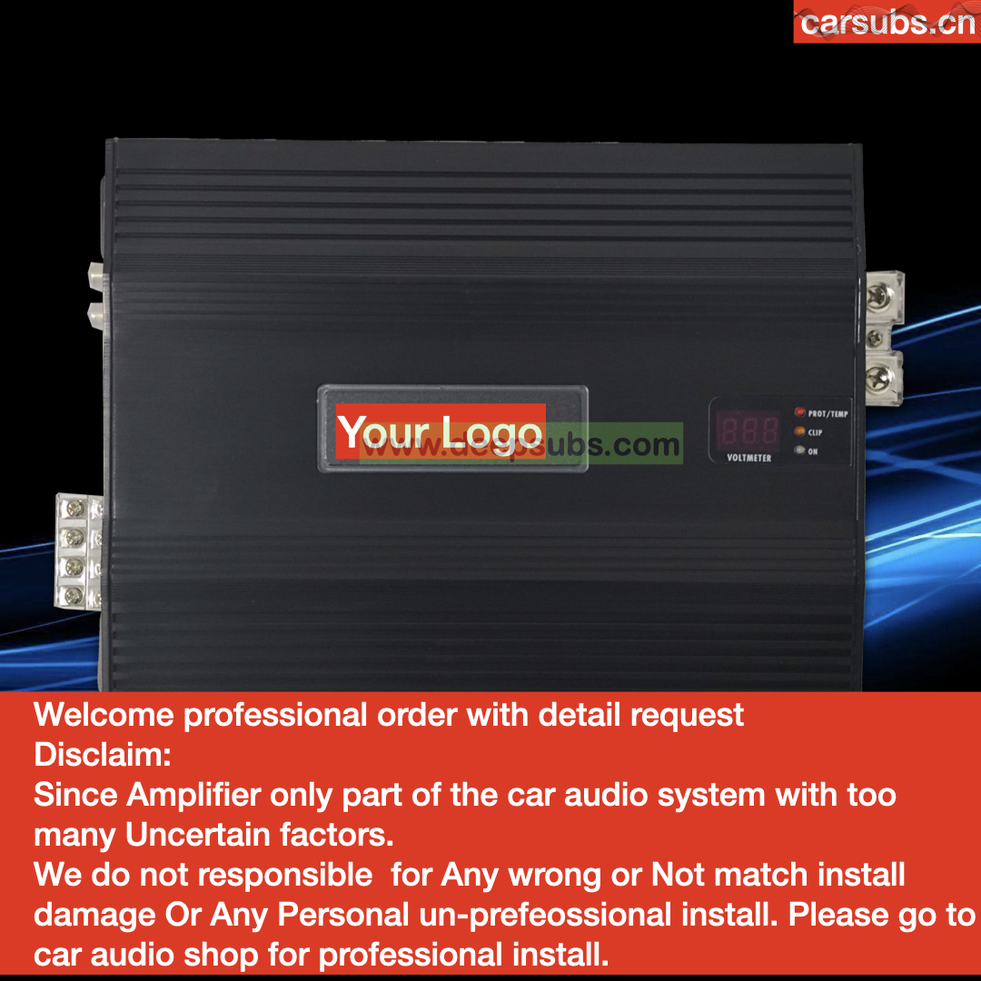 Brazilian Style Car Amplifier RMS 800W 4CH Subwoofer Speaker Amplifier Full Range Midrange Bass 3200W Car Amplifier Class D - Image 2