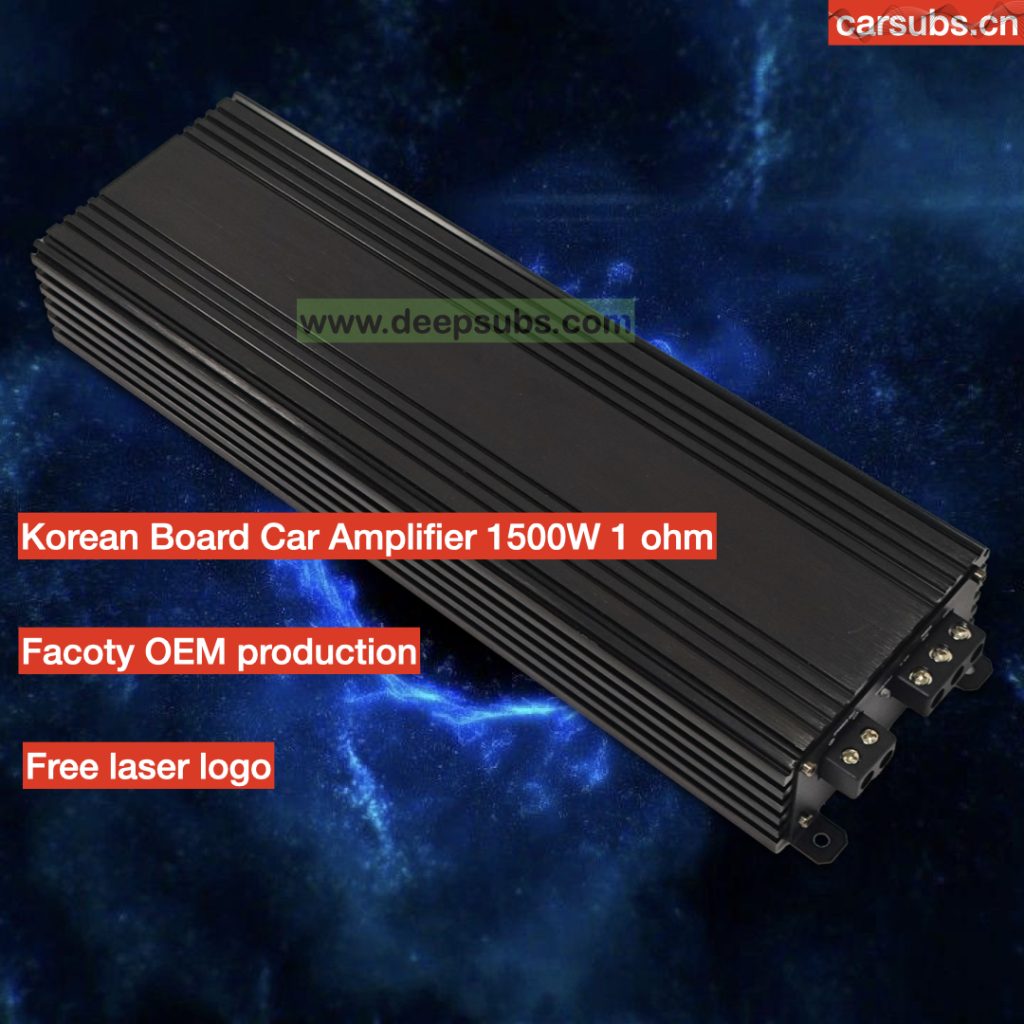 Car Stereo Amplifier Mono RMS 1500W Strong Bass SPL Subwoofer Amplifier Peak 3000W Max 1ohm Class D Car Amplifier Monoblock