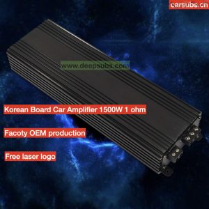 Car Stereo Amplifier Mono RMS 1500W Strong Bass SPL Subwoofer Amplifier Peak 3000W Max 1ohm Class D Car Amplifier Monoblock