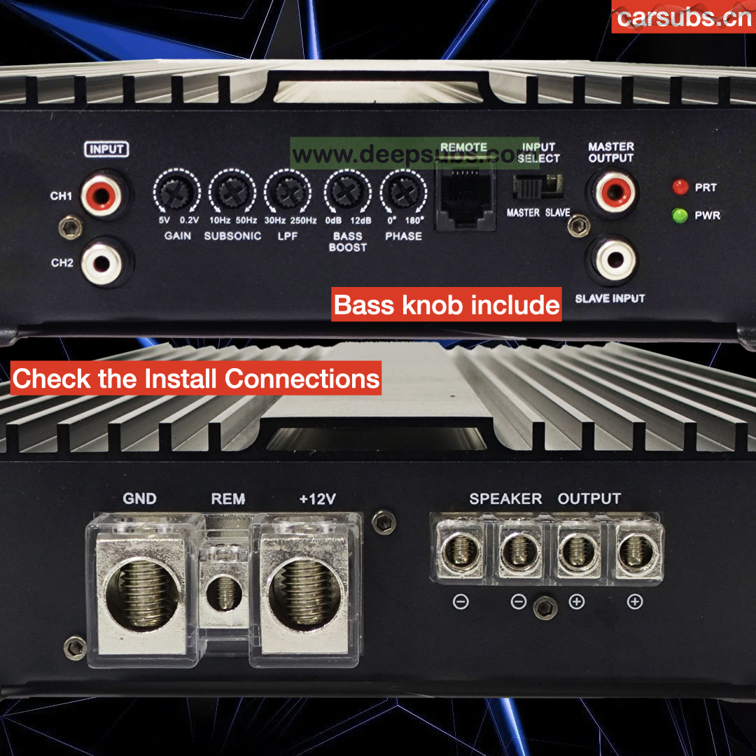 Korea Board 0.5 Ohm 5000W Car SPL Subwoofer Amplifier RMS 3000W 1 Ohm Half Bridge Strong Bass Class D Car Amplifier Monoblock - Image 3