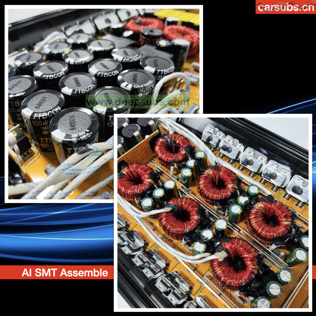 Korea Board 0.5 Ohm 5000W Car SPL Subwoofer Amplifier RMS 3000W 1 Ohm Half Bridge Strong Bass Class D Car Amplifier Monoblock - Image 4