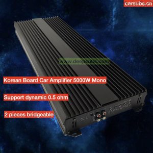 Korea Board Dynamic 0.5 Ohm Car SPL Subwoofer Amplifier RMS 3000W 1 Ohm Half Bridge Strong Bass Class D Car Amplifier Monoblock