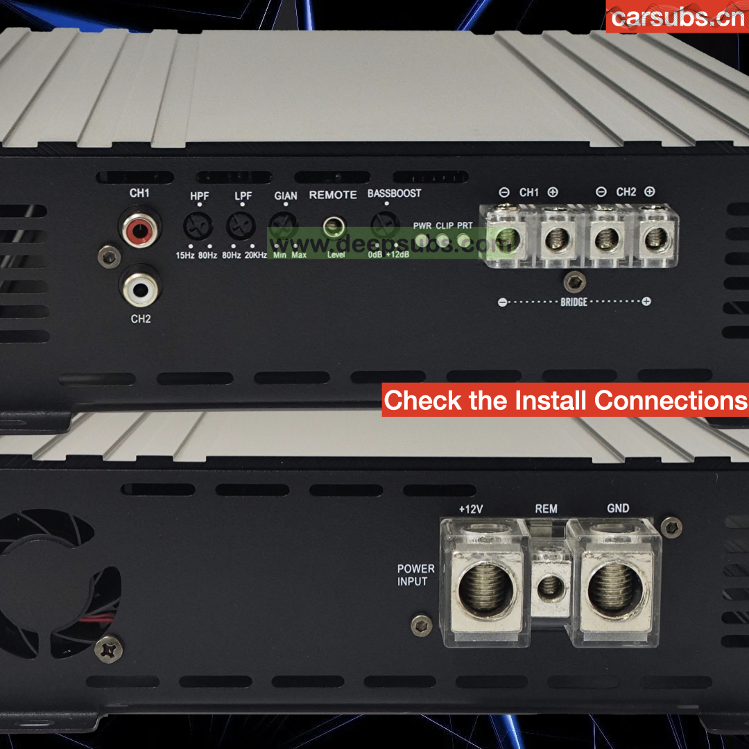 Brazilian Car Subwoofer Speaker Bass Amplifier 2 Channels RMS 1200W 2CH Midrange Fullrange 2400W Class D Car Amplifier - Image 3