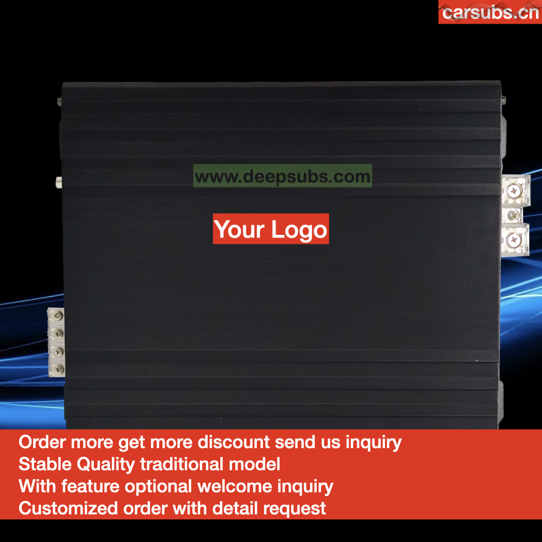 Brazilian Car Subwoofer Speaker Bass Amplifier 2 Channels RMS 1200W 2CH Midrange Fullrange 2400W Class D Car Amplifier - Image 5