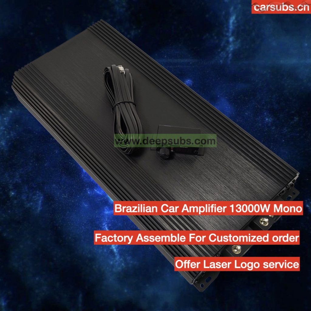 RMS 13000W Brazilian Style Car Subwoofer Amplifier Full Range Strong Bass Monoblock Car SPL Amplifier Class D