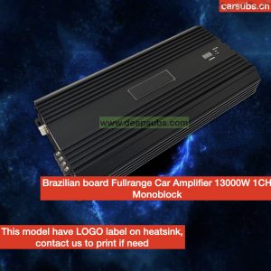 Auto Electronics Car Amplifiers Brazilian Style Full Range RMS 13000W Car Subwoofer Amplifier Peak 26000W SPL Strong Bass 1 Ohm Monoblock Car Amplifier Class D