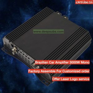 Brazilian Style Car Subwoofer Amplifier Full Range RMS 3000W Class D Peak 6000W SPL Strong Bass Monoblock Car Amplifier