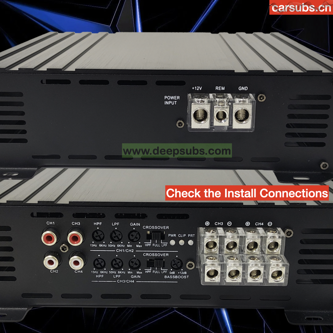 Fullrange 400 4CH Brazilian Style Car Amplifier 4 Channels RMS 400W 4CH Peak 4000W 1 Ohm Full Range Car Amplifier Class D - Image 4