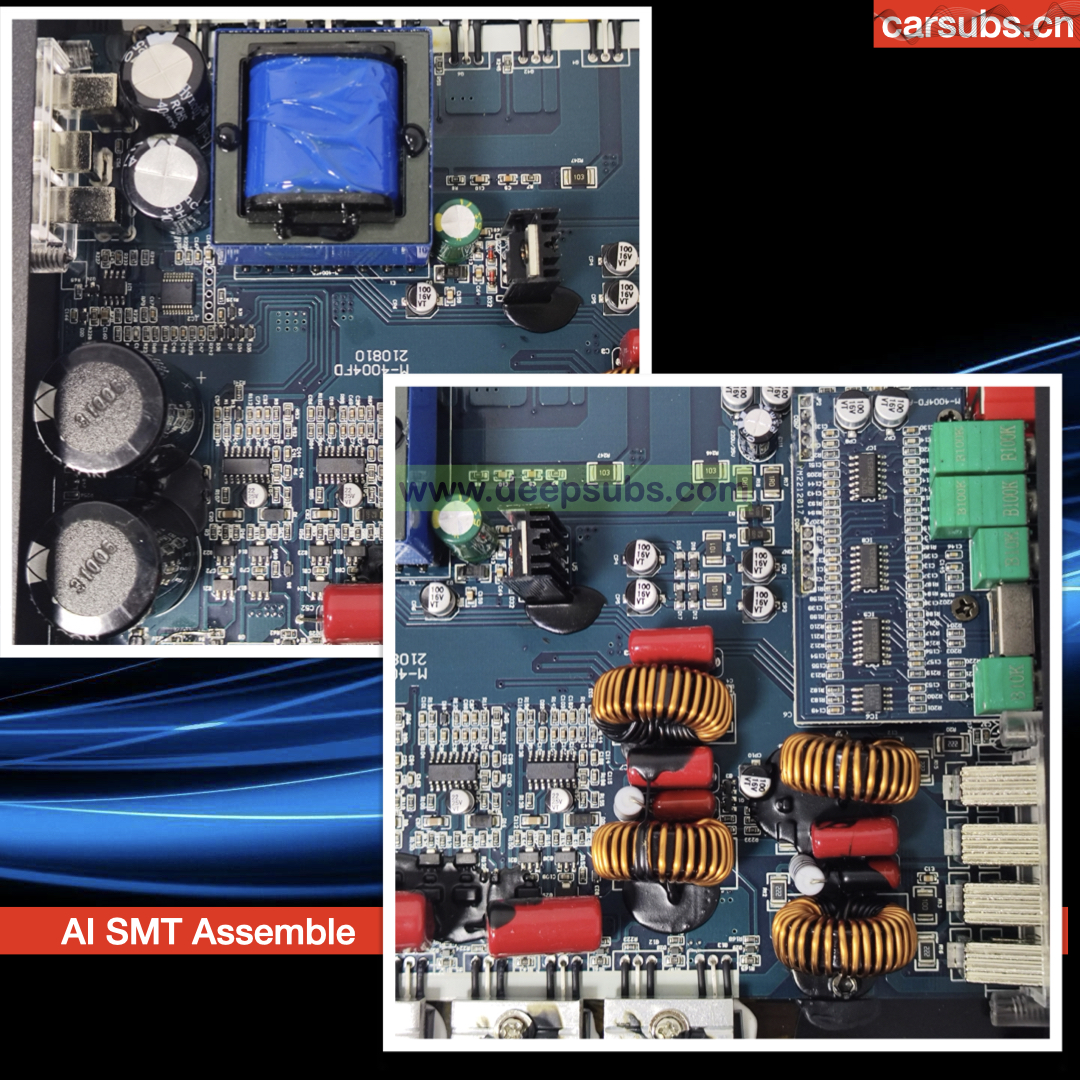 Fullrange 400 4CH Brazilian Style Car Amplifier 4 Channels RMS 400W 4CH Peak 4000W 1 Ohm Full Range Car Amplifier Class D - Image 3