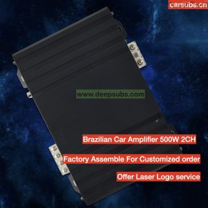 Brazilian Style Fullrange Car Subwoofer Speaker Bass Amplifier 2 Channels RMS 500W Full Range Midrange Car Amplifier Class D