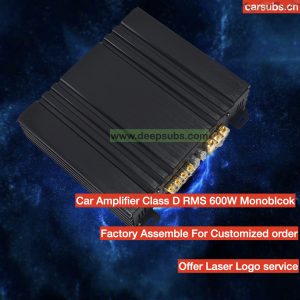 SQ Car Subwoofer Amplifier RMS 500W 2ohm Monoblock Peak 1000W Class D Mono Car Amplifier for 8 10 12 Inch Passive Subs