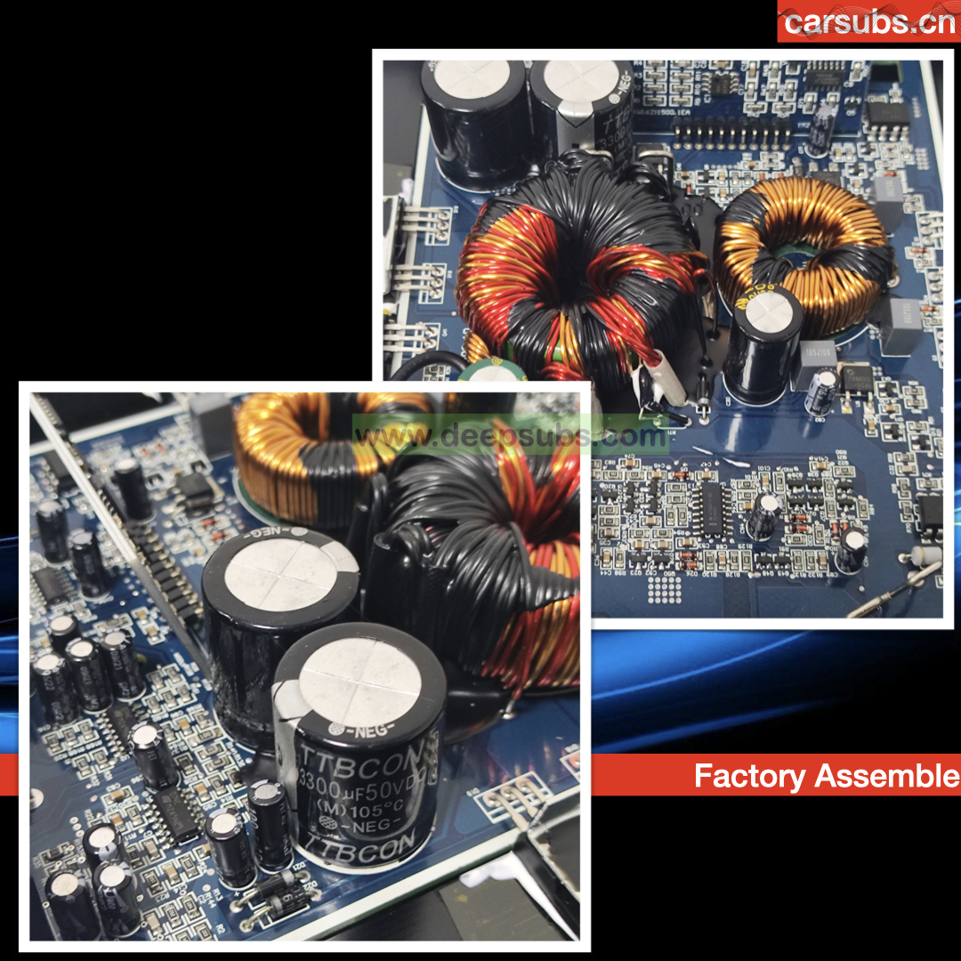 SQ Car Subwoofer Amplifier RMS 500W 2ohm Monoblock Peak 1000W Class D Mono Car Amplifier for 8 10 12 Inch Passive Subs - Image 3