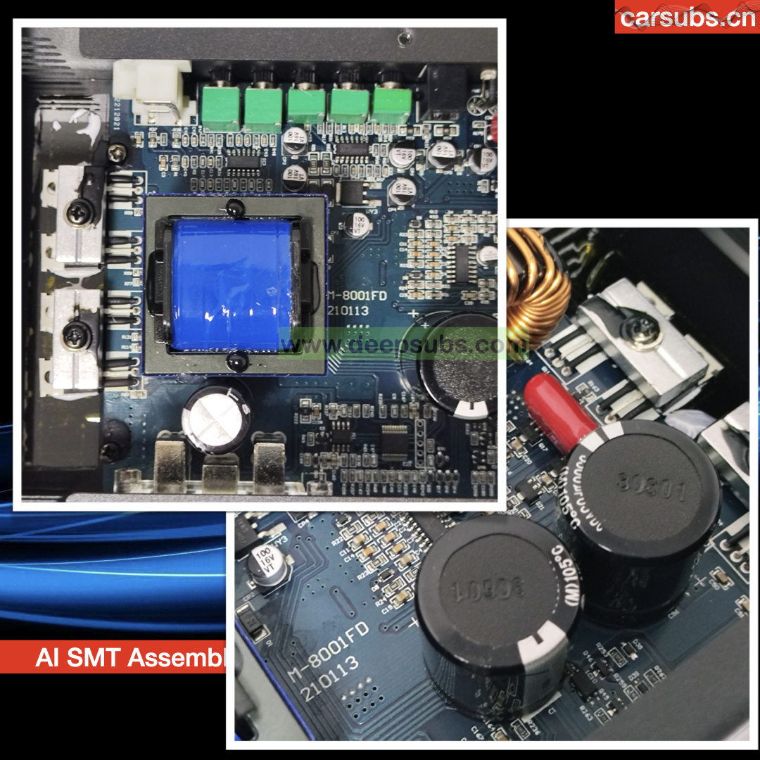 Fullrange 800.1 Brazilian Car Amplifier 1 Channels RMS 800W 1CH Peak 1600W 1 Ohm Full Range Car Amplifier Class D - Image 3