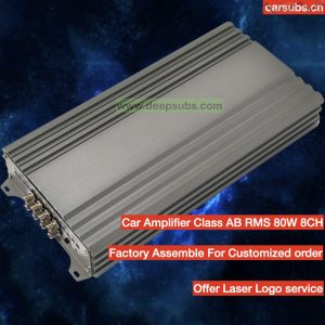 Sound Quality Car Subwoofer Speakers Amplifier RMS 80W 8 Channels Peak 9800W 6 Channels Car Amplifier Class AB