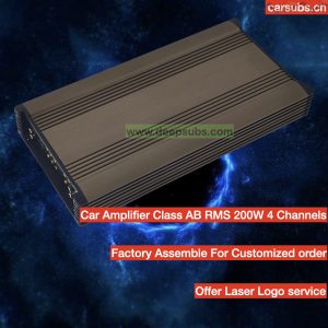 Sound Quality Car Subwoofer Speakers Amplifier RMS 200W 4 Channels Fullrange 4CH Car Amplifier Class AB