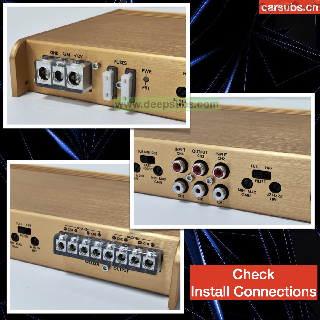 Sound Quality Car Subwoofer Speakers Amplifier RMS 75W 4 Channels Peak 7500W Car Amplifier Class AB - Image 12