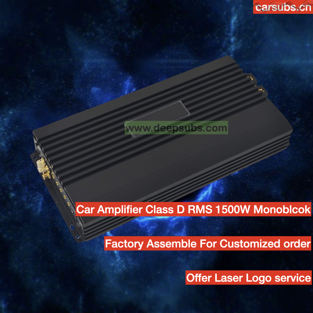 Car SPL Subwoofers Amplifier RMS 1500W Strong Bass Subwoofer Amplifier Peak 3000W Max 1ohm Class D Car Amplifier Monoblock