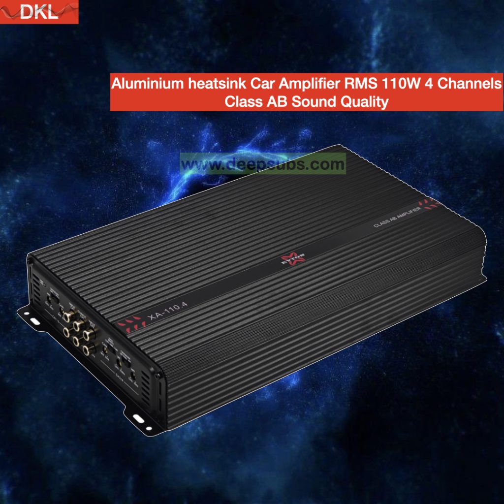 Sound Quality Car Stereo Amplifier 4 Channels RMS 110W 4 Channels Peak 4800W Full Range Car Amplifier Class AB