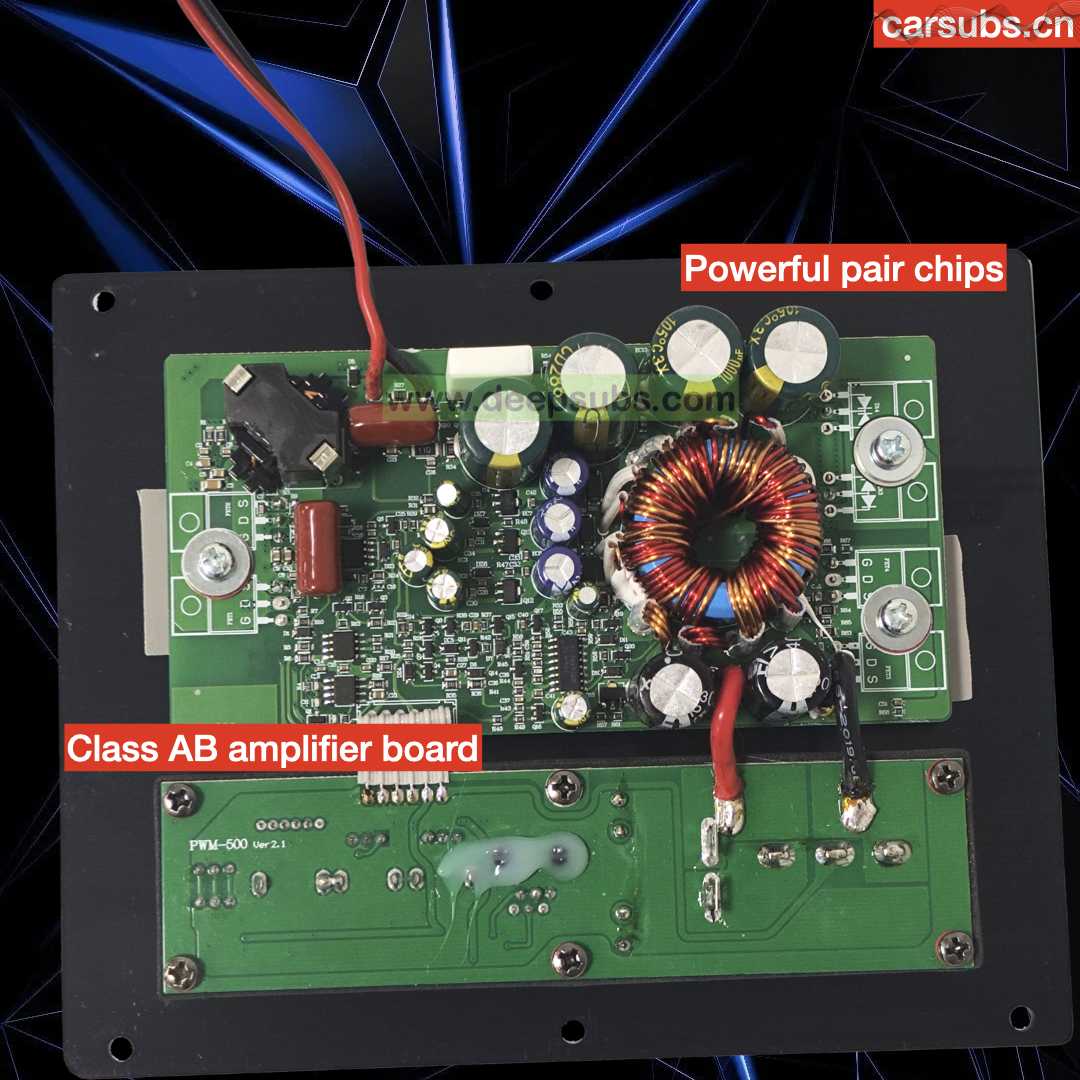 Car Amplifier Board RMS 300W Bass Amp Peak 600W Box Class D Exposed Car Amplifier PCB Board for 8 10 Inch Active Subwoofer Box - Image 3