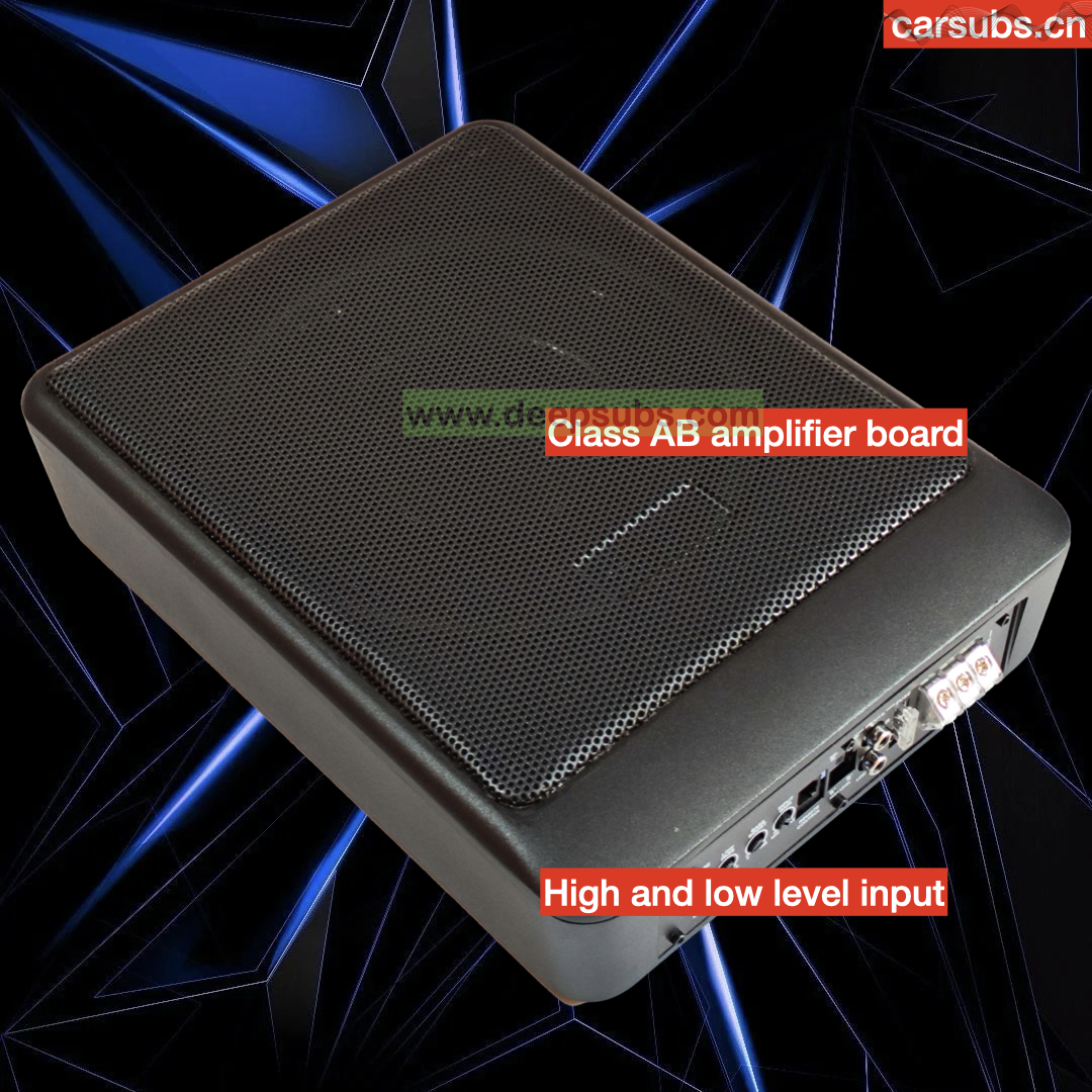 Factory OEM Car 10 Inch Slim Subwoofer Box RMS 150W Strong Bass Peak 1500W Strong Bass Under Seat Car Active Subwoofer - Image 3