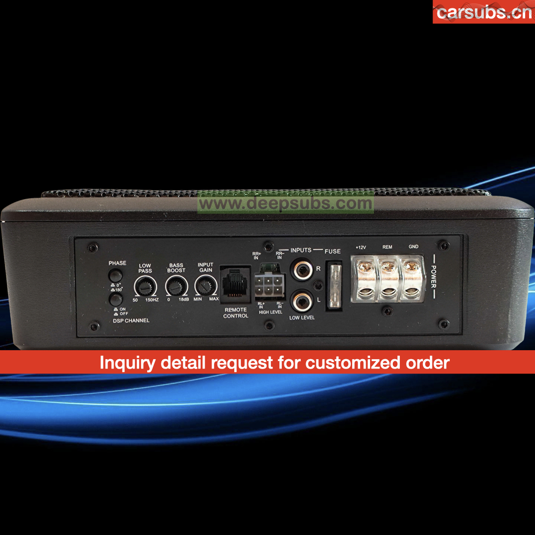 Factory OEM Car 10 Inch Slim Subwoofer Box RMS 150W Strong Bass Peak 1500W Strong Bass Under Seat Car Active Subwoofer - Image 4