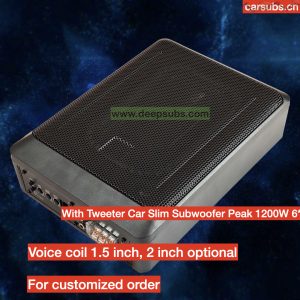 Factory OEM 6*9 Inch Car Slim Subwoofer Box RMS 120W Strong Bass Peak 1200W Strong Bass Under Seat Car Active Subwoofer