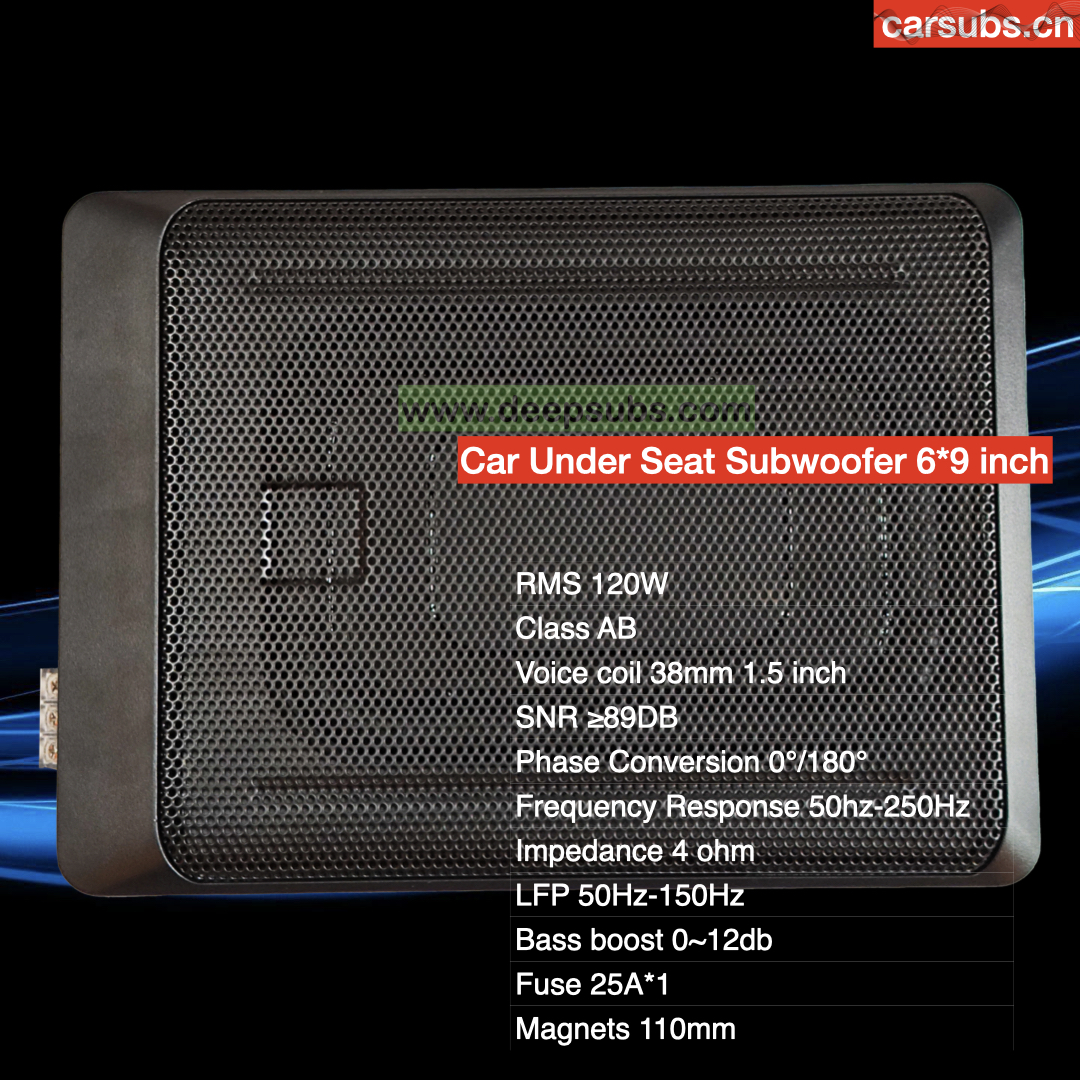 Factory OEM 6*9 Inch Car Slim Subwoofer Box RMS 120W Strong Bass Peak 1200W Strong Bass Under Seat Car Active Subwoofer - Image 2