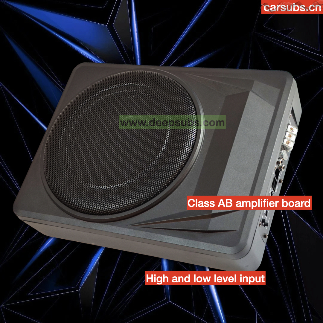 Auto Electronics Subwoofers Factory OEM 10 Inch Slim Subwoofer Box RMS 150W Strong Bass Peak 1500W Strong Bass Under Seat Car Active Subwoofer - Image 3