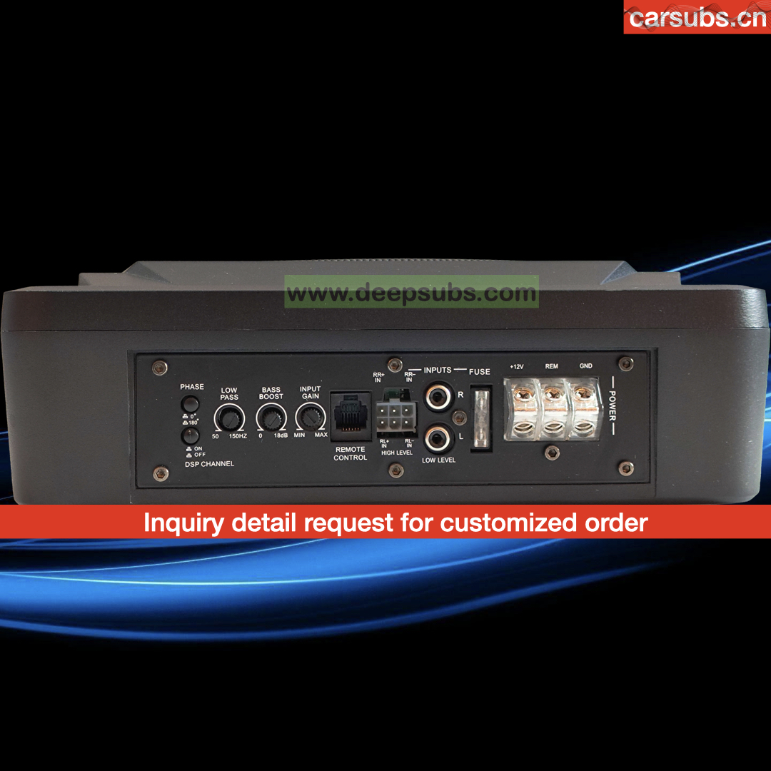 Auto Electronics Subwoofers Factory OEM 10 Inch Slim Subwoofer Box RMS 150W Strong Bass Peak 1500W Strong Bass Under Seat Car Active Subwoofer - Image 4