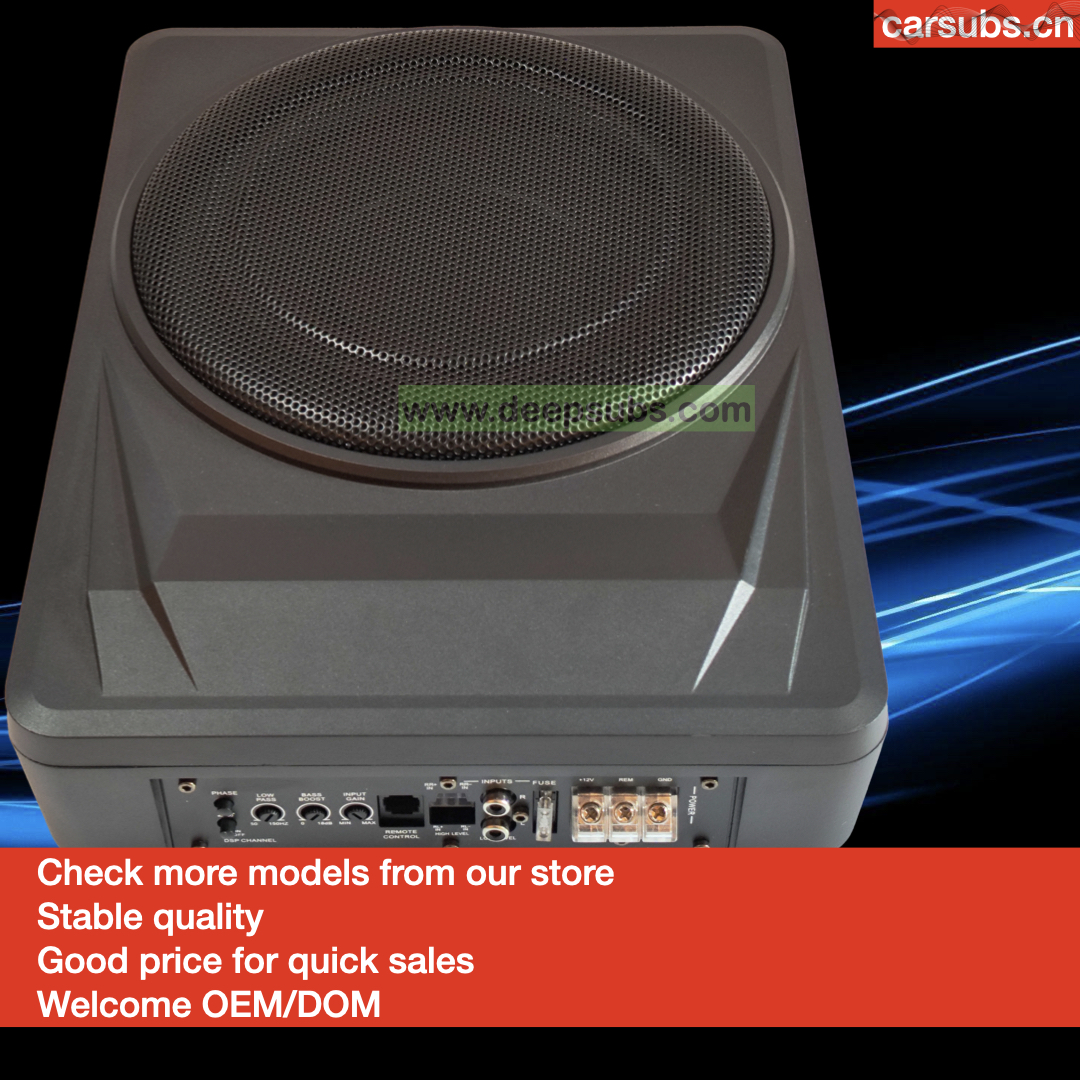 Auto Electronics Subwoofers Factory OEM 10 Inch Slim Subwoofer Box RMS 150W Strong Bass Peak 1500W Strong Bass Under Seat Car Active Subwoofer - Image 5