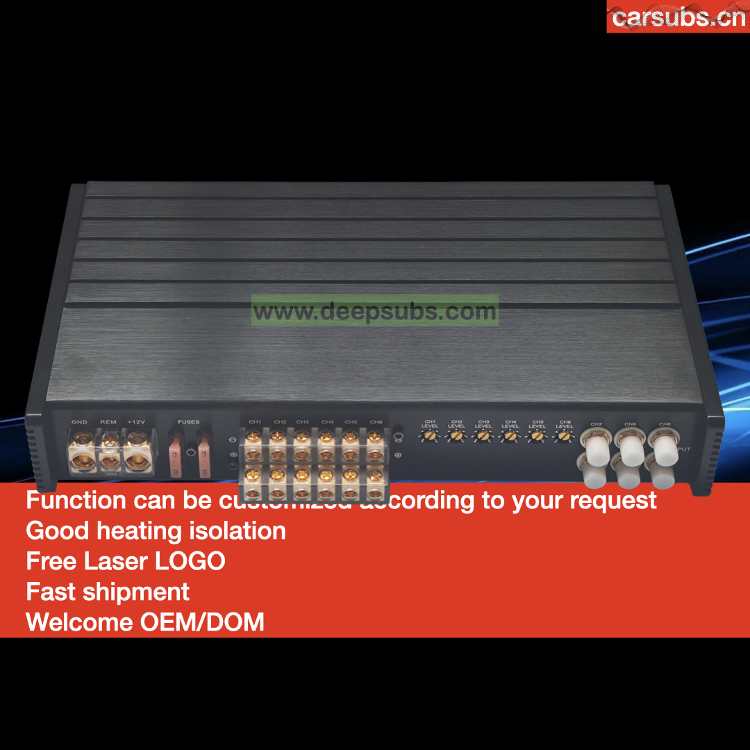 Wrong Print Good Price Car Speaker Amplifier 6CH RMS 120W DSP Gain Amplifier Full Range 6 Channels Car Amplifier Class AB - Image 3