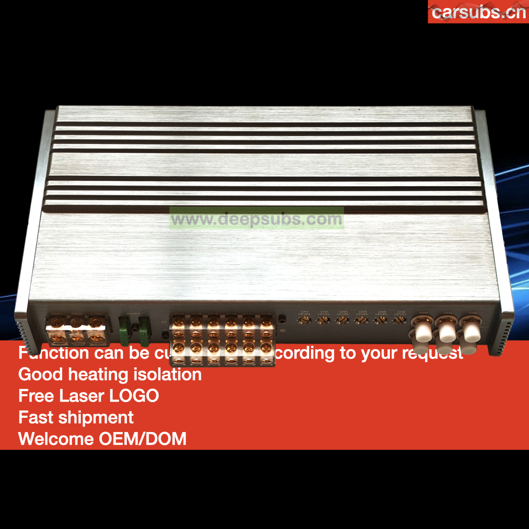 Sound Quality Car Stereo Gain Amplifier 6 CH RMS 120W DSP Gain Amplifier Full Range Peak 6800W 6 Channels Car Amplifier Class AB - Image 3
