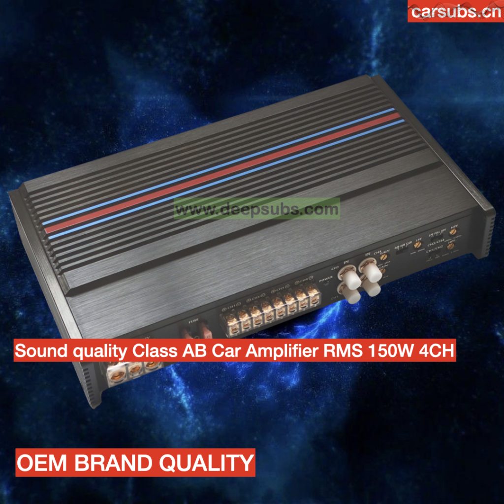 SQ RMS 150W 4 Channels Car Subwoofer Speakers Amplifier Peak 5000W Fullrange Car Amplifier Class AB