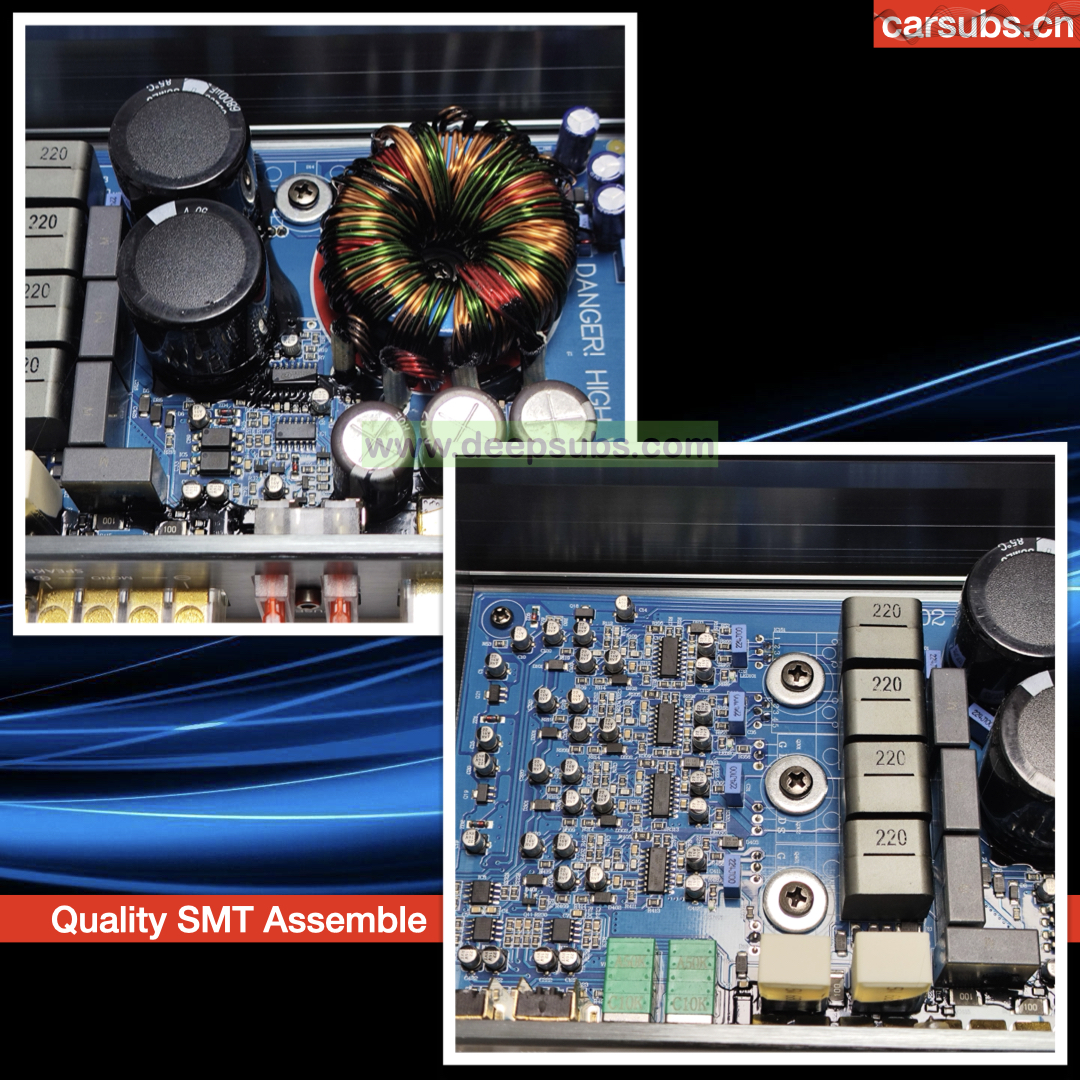 Power Car Subwoofer Speakers Amplifier RMS 200W 4 Channels Peak 1600W Fullrange Car Amplifier Class D - Image 4