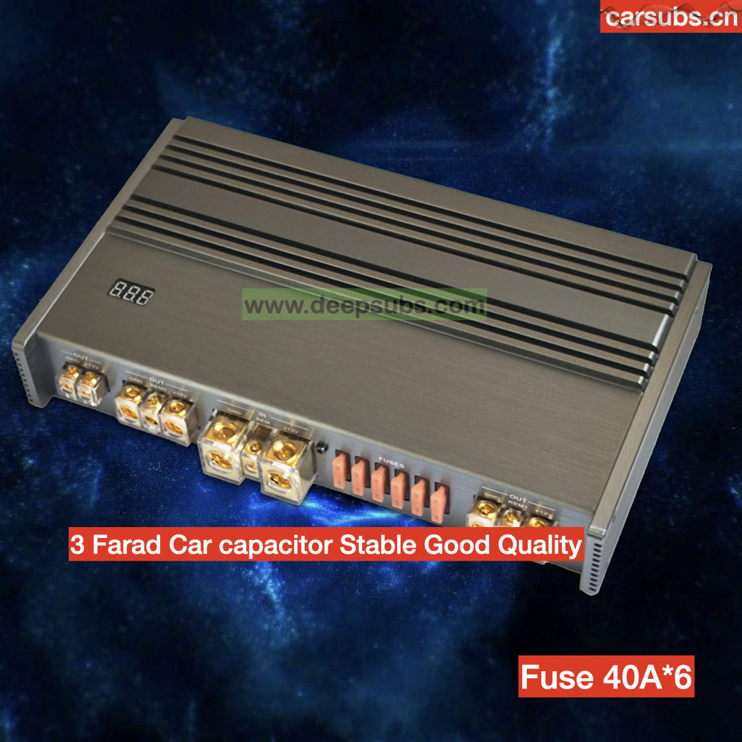 Car Stereo Amplifier Super Capacitors Bank 240A 3 Farad Voltage Stable Capacitor Bank for Car Subwoofer Amplifier