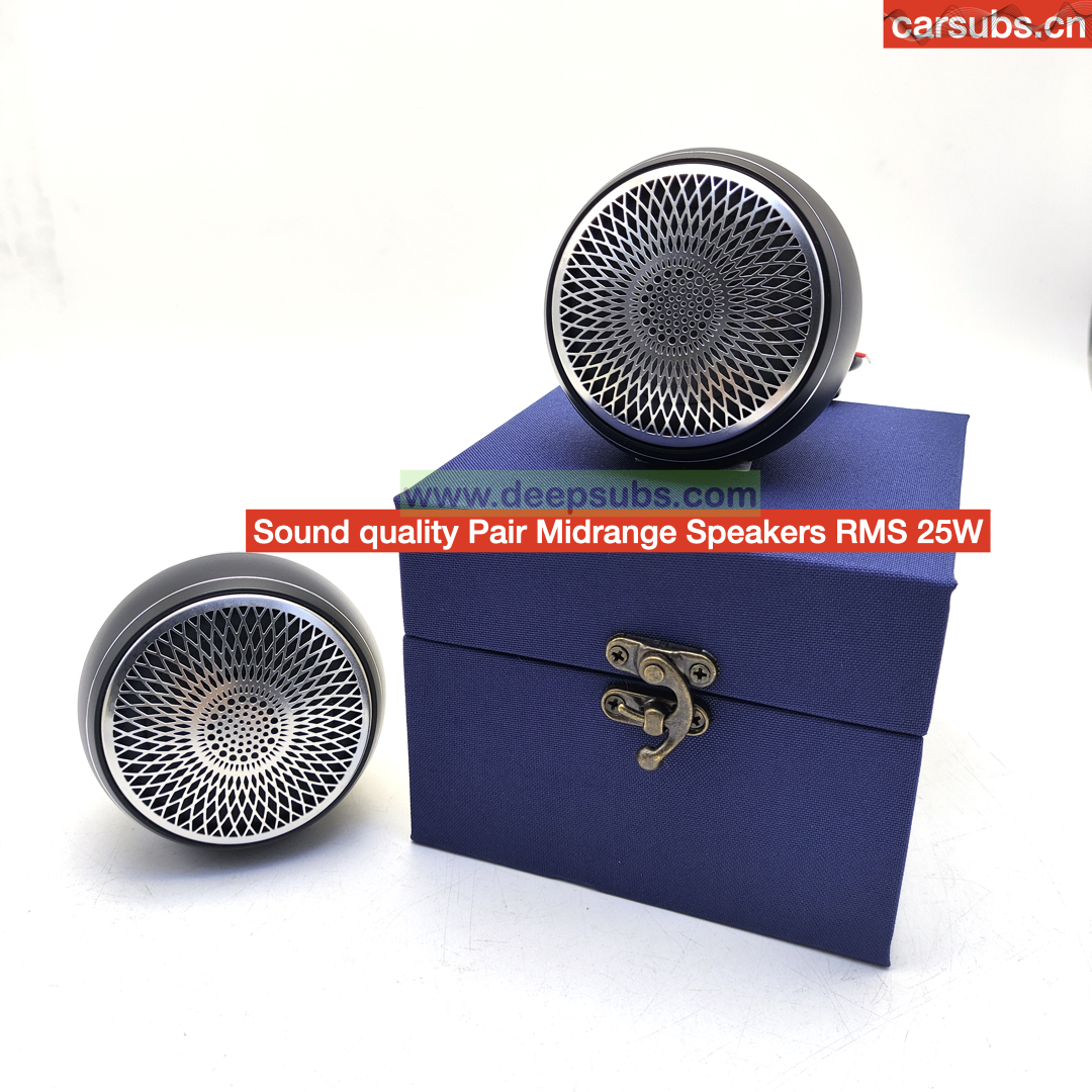 Sound Quality 4 Inch Car Midrange Speakers Subwoofer RMS 25W Aluminium Alloy Housing Fullrange Car Components Speakers