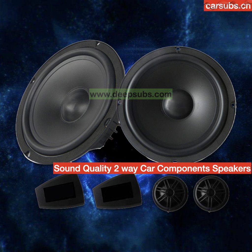 SQ Car Stereo Speaker Components 6.5 Inch Woofer RMS 50W Midrange 2 Inch Tweeter 6.5" Fullrange 2 Way Car Speaker