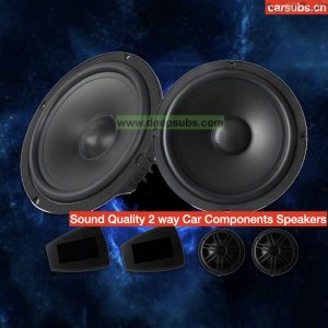 SQ Car Stereo Speaker Components 6.5 Inch Woofer RMS 50W Midrange 2 Inch Tweeter 6.5" Fullrange 2 Way Car Speaker