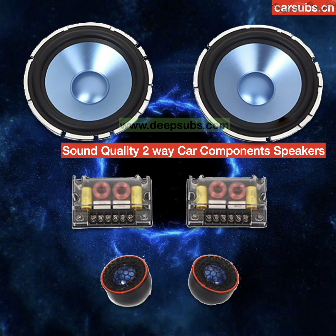 Y30 Car Stereo Speaker Components 6.5 Inch Woofer RMS 50W Midrange 2 Inch Tweeter Fullrange 2 Way Car Door Speaker