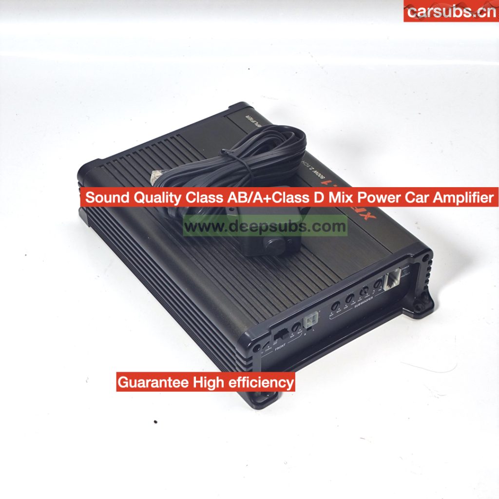 2.1 Channels Car Android Slim Underseat Subwoofer 10 Inch Ported Strong Deep Bass Class AB Cross 3 4 CH Car Amplifier Class D